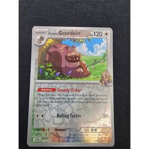 Arvens Greedent Pokemon Card 159/182 TCG Collectible Holo‎ Rare
